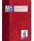 Schulheft 100050369, Lineatur 6 / blanko, A5, 90g, rot, 16 Blatt / 32 Seiten