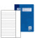Schulheft 100050329, Lineatur 25 / liniert mit weißem Rand, A4, 90g, blau, 32 Blatt / 64 Seiten