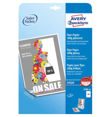 2789-40 40Bl Inkjet Flyer-Papier A4 180g
