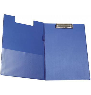 Klemmbrettmappe KF01301 A4 blau Karton mit PVC-Überzug 