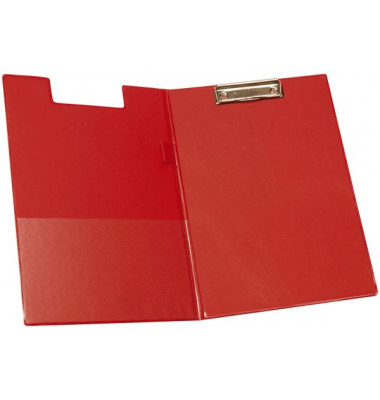 Klemmbrettmappe KF01302 A4 rot Karton mit PVC-Überzug 