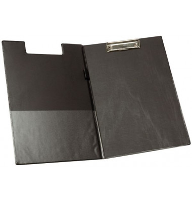Klemmbrettmappe KF01300 A4 schwarz Karton mit PVC-Überzug 