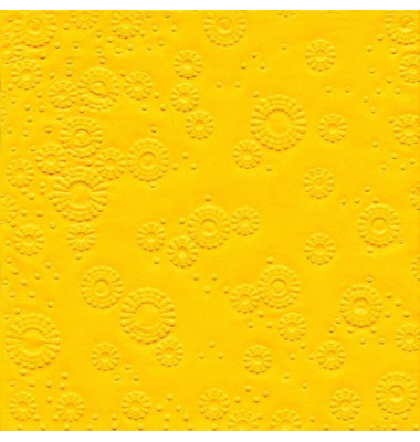 Servietten 24012, gelb / Uni, 3-lagig, 33x33cm