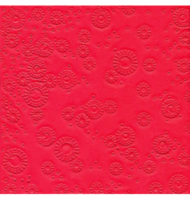 24017 33 cm Serviette Zelltuch rot