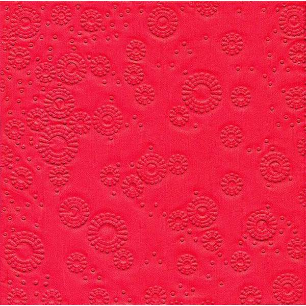 4037698101883 - 24017 33 cm Serviette Zelltuch rot 20 Stück 4037698101883 - 24017 33 cm Serviette Zelltuch rot 20 Stück