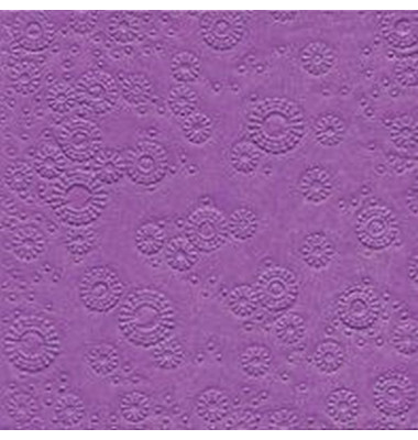 Servietten 24023, violett / Uni, 3-lagig, 33x33cm