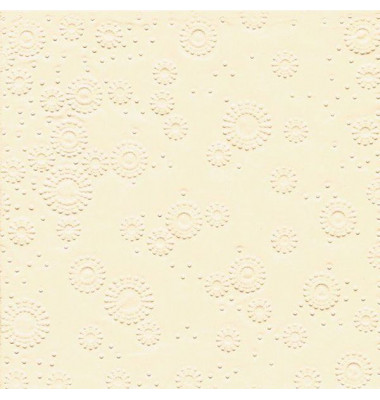 Servietten 24026, cream / Uni, 3-lagig, 33x33cm