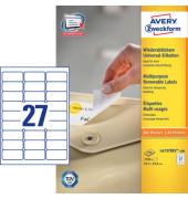 Etiketten L4737REV-100, weiß 63,5x29,6mm, rechteckig, 