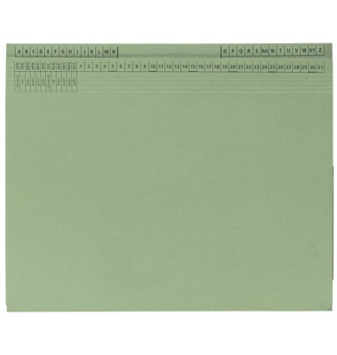Hängehefter KF15813, A4 grün Karton 320g