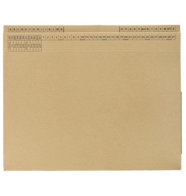 Hängehefter KF15816, A4 natronbraun Karton 320g