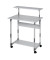 Computertisch 85 VH, manuell höhenverstellbar 63,4-91,6cm (H), 80x56,4cm (BxT), rechteckig, grau / grau