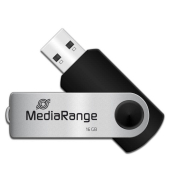 USB-Stick MR910, schwarz/silber, ohne, USB 2.0, 16 GB