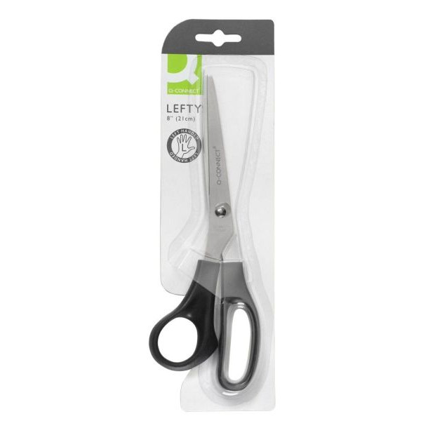 5705831157576 - Universalschere Metall 21cm Linkshänder schwarz 5705831157576 Q-connect