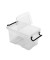 Aufbewahrungsbox Ablagebox HW680 2006800111, 1,7 Liter, mit Deckel, au&szlig;en 205x136x116mm, Kunststoff transparent