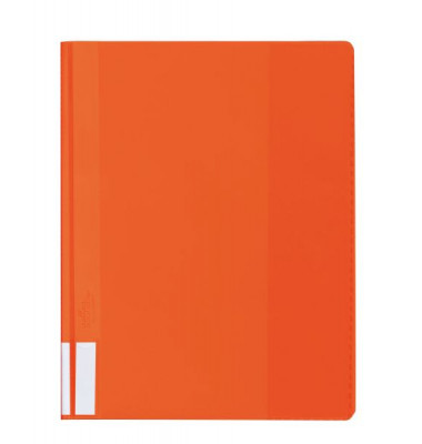 Schnellhefter 268109, A4+, orange, Kunststoff, Vorderdeckel transparent