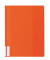 Schnellhefter 268109, A4+, orange, Kunststoff, Vorderdeckel transparent