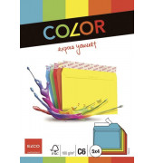 Designbriefumschläge Color C6 ohne Fenster haftklebend 100g 5-farbig sortiert
