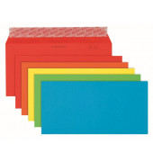 Designbriefumschläge Color Din Lang ohne Fenster haftklebend 100g 5-farbig sortiert