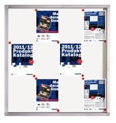 Schaukasten ECO SK12SE, 12xA4, wei&szlig;/silber, magnetisch