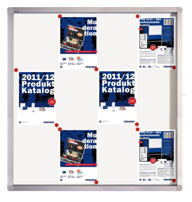 Schaukasten ECO SK12SE, 12xA4, wei&szlig;/silber, magnetisch