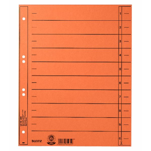4002432405077 - 1658-00-45 durchgefärbt Trennblatt A4 orange ungeöst 40024324050 4002432405077 - 1658-00-45 durchgefärbt Trennblatt A4 orange ungeöst 40024324050