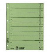 Trennblätter 1658-00-55 A4 grün 230g Recyclingkarton