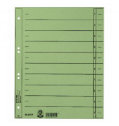 Trennblätter 1658-00-55 A4 grün 230g 