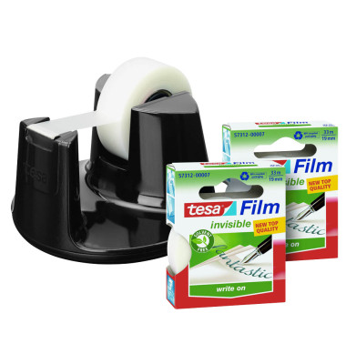 Klebebandabroller Easy Cut Compact 53832-00000-00, f&uuml;r Klebeb&auml;nder bis 19mm x 33m, schwarz