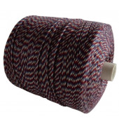 Notariatsgarn 254.547 Aktenzwirn 100g 360m blau/wei&szlig;/rot