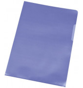 Sichthüllen KF00307, A4, blau, transparent genarbt, oben & rechts offen, 0,12mm