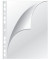 Prospekth&uuml;llen KF00424, A4 transluzent genarbt, oben & links offen, 0,08mm