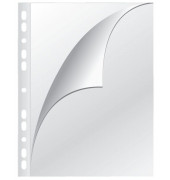 Prospekth&uuml;llen KF00714, A4 glasklar glatt, oben & links offen, 0,08mm