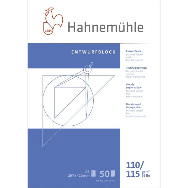 4011367227210 - 10622721 50Bl Transparentblock A3 110 115g 4011367227210 Hahnemühle 4011367227210 - 10622721 50Bl Transparentblock A3 110 115g 4011367227210 Hahnemühle