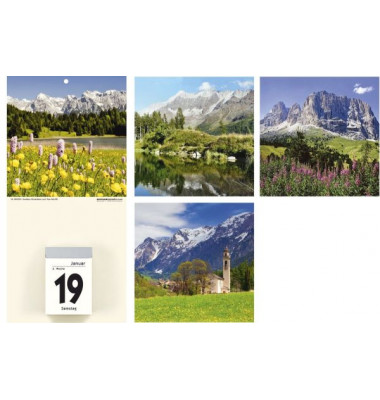 340-0001 29,5x14,5cm Kalenderrückwand Landschaften