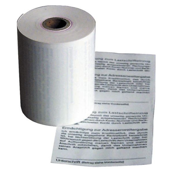 4017279776693 - Thermorollen 20990020 57mm x 18m Kern-Ø 12mm mit SEPA-Lastschrifttext 4017279776693 5 Stück