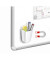 1005310021 530M G Schreibköcher magnet. weiß