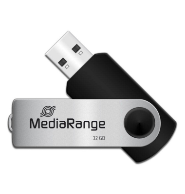 USB-Stick MR911 MR911, schwarz/silber, ohne, USB 2.0, 32 GB