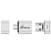USB-Stick MR931-2, silber, ohne, USB 2.0 + micro USB, 16 GB