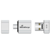USB-Stick Nano USB 2.0 silber 32 GB mit Micro-USB Adapter