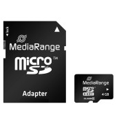 Speicherkarte MR956, Micro-SDHC, mit SD-Adapter, Class 10, bis 15 MB/s, 4 GB