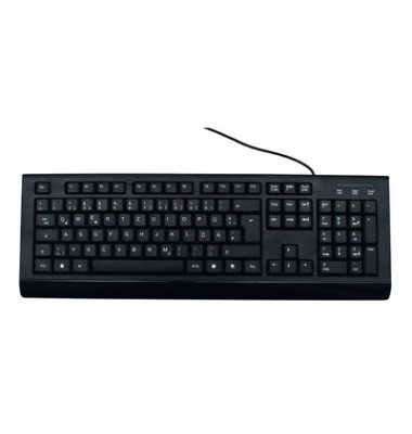 PC-Tastatur MROS101, mit Kabel (USB), schwarz