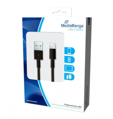 MRCS137 iPhone 5/5 Ladekabel Lightning schwarz