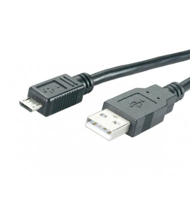 MRCS138 MicroUSB Ladekabel Smartphone schwarz