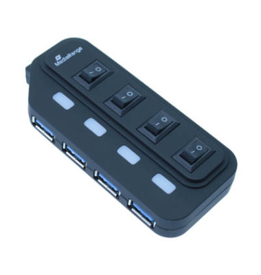 MRCS505 USB-Hub 3.0 1:4 wei&szlig; / schwarz