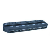 MRCS504 USB-Hub 2.0 1:7 schwarz