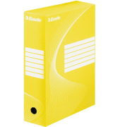 Archivbox 128423, A4, gelb, Recycling-Pappe