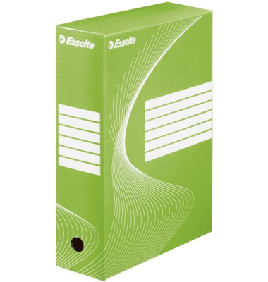 Archivbox 128424, A4, gr&uuml;n, Recycling-Pappe