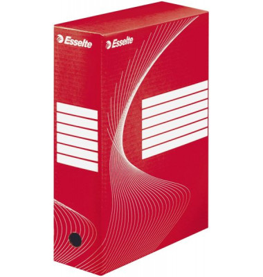Archivbox 128422, A4, rot, Pappe (RC)