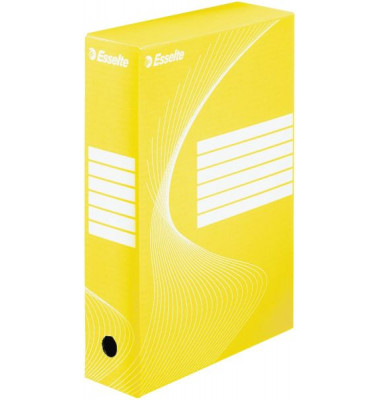 Archivbox 128413, A4, gelb, Pappe (RC)
