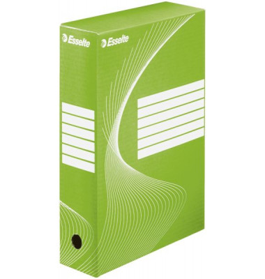 Archivbox 128414, A4, grün, Pappe (RC)